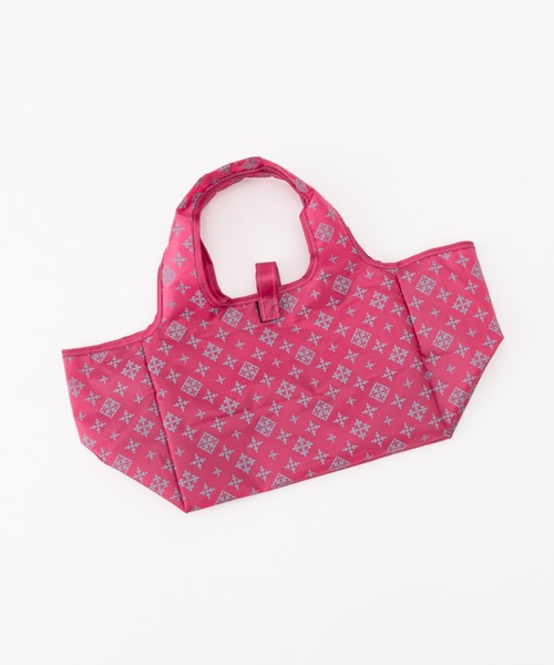 Daily russet（デイリー ラシット）の「ポケッタブルコンビニエコバッグ（S)（エコバッグ/サブバッグ・レディース・ピンク/カーキ/ブラック/シルバー/グレイッシュベージュ/グリーン/オレンジ・FREE）」の18枚目の写真