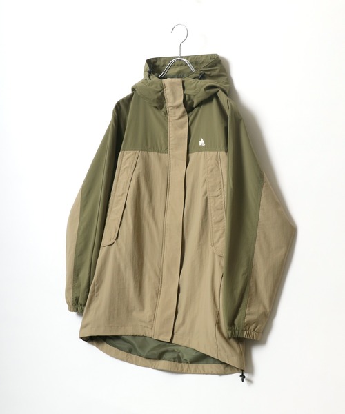 LOGOS park(ロゴスパーク)の「LOGOS/ロゴス 撥水 配色切替 マウンテンパーカー ナイロンジャケット(マウンテンパーカー・レディース・ブラック/カーキ/サックスブルー/レッド・M/L)」の3枚目の写真