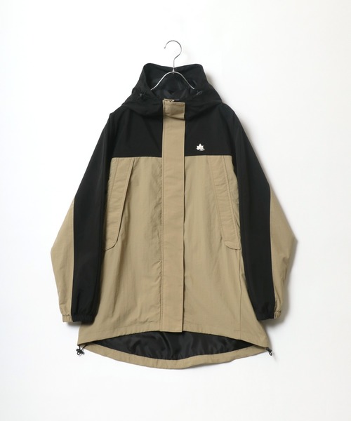 LOGOS park(ロゴスパーク)の「LOGOS/ロゴス 撥水 配色切替 マウンテンパーカー ナイロンジャケット(マウンテンパーカー・レディース・ブラック/カーキ/サックスブルー/レッド・M/L)」の6枚目の写真