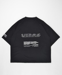 【通気性/速乾性】 バックプリント ビッグシルエット ストレッチTシャツ(ユニセックス)QUICK-DRY LOGO BACK PRINT T-SHIRT