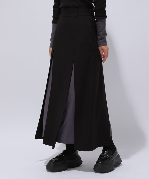 HARE（ハレ）の「リネンタッチハイショクスカート(HARE)（スカート