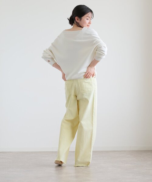 Spick & Span(スピックアンドスパン)の「ミラノリブカシュクールプルオーバー(ニット/セーター・レディース・ホワイト/ブルー系その他/チャコールグレー・FREE)」の6枚目の写真