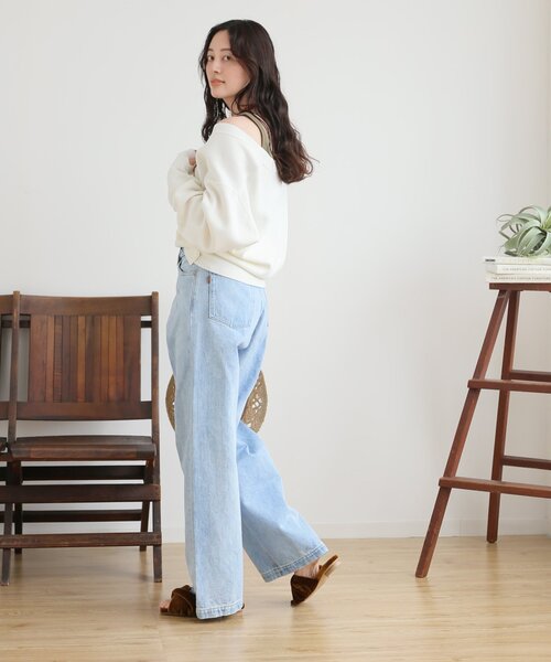 Spick & Span(スピックアンドスパン)の「ミラノリブカシュクールプルオーバー(ニット/セーター・レディース・ホワイト/ブルー系その他/チャコールグレー・FREE)」の22枚目の写真