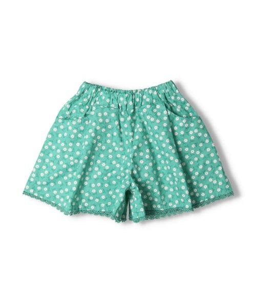 Moujonjon(ムージョンジョン)の「ブロード小花柄キュロットパンツ(その他パンツ・キッズ・イエロー/ライトグリーン/ターコイズブルー・110/120/100/90/130/140)」の8枚目の写真