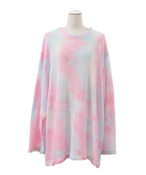 PUNYUS（プニュズ）の「グラデーションニットプルオーバー（ニット/セーター・レディース・グリーン/ピンク/ブルー・2/3/1/4）」の12枚目の写真
