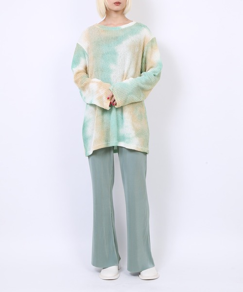 PUNYUS（プニュズ）の「グラデーションニットプルオーバー（ニット/セーター・レディース・グリーン/ピンク/ブルー・2/3/1/4）」の4枚目の写真