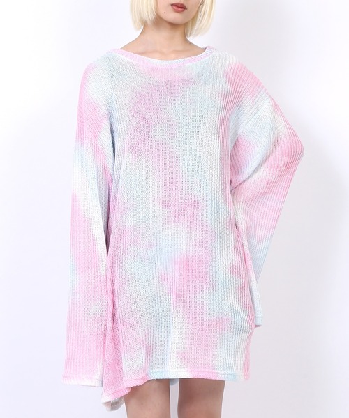 PUNYUS（プニュズ）の「グラデーションニットプルオーバー（ニット/セーター・レディース・グリーン/ピンク/ブルー・2/3/1/4）」の16枚目の写真