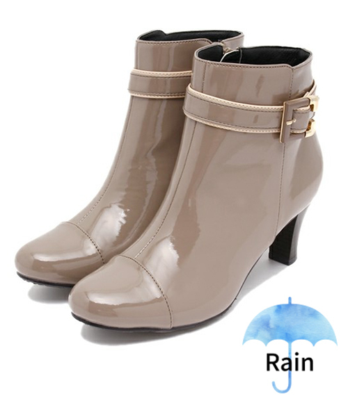 JELLY BEANS（ジェリービーンズ）の「【レイン対応】ベルトラインレインブーツ(404-1835)JELLY BEANS(ジェリービーンズ)（レインシューズ・レディース・ブラック/グレー/ブラック系その他・L/S/M）」の3枚目の写真