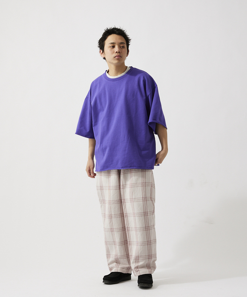 JOURNAL STANDARD relume（ジャーナルスタンダード　レリューム）の「【追加】CALIFORNIA ライト半袖スウェットTEE（Tシャツ/カットソー・メンズ・サックスブルー/ダークグリーン/パープル系その他/ブラック/ベージュ系その他/オレンジ・LARGE/MEDIUM）」の15枚目の写真