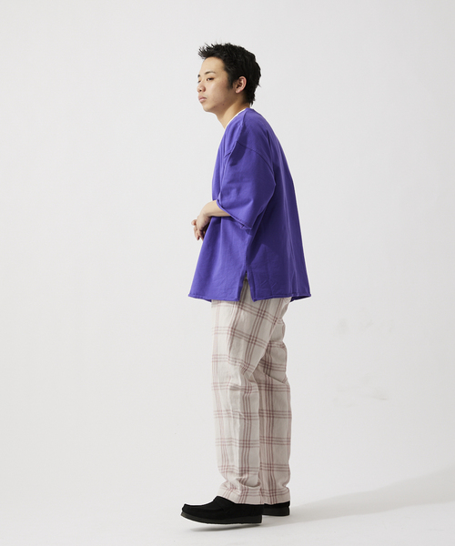 JOURNAL STANDARD relume（ジャーナルスタンダード　レリューム）の「【追加】CALIFORNIA ライト半袖スウェットTEE（Tシャツ/カットソー・メンズ・サックスブルー/ダークグリーン/パープル系その他/ブラック/ベージュ系その他/オレンジ・LARGE/MEDIUM）」の16枚目の写真