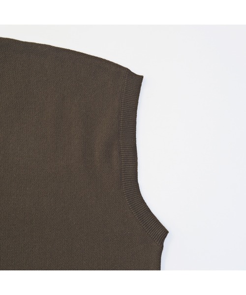 VICTIM（ヴィクティム）の「VICTIM ヴィクティム / BIG KNIT VEST ビッグシルエットコットンニットベスト / VTM-23-V-028（ベスト・メンズ・グレイッシュベージュ/オリーブ/ブラック・MEDIUM/LARGE）」の11枚目の写真