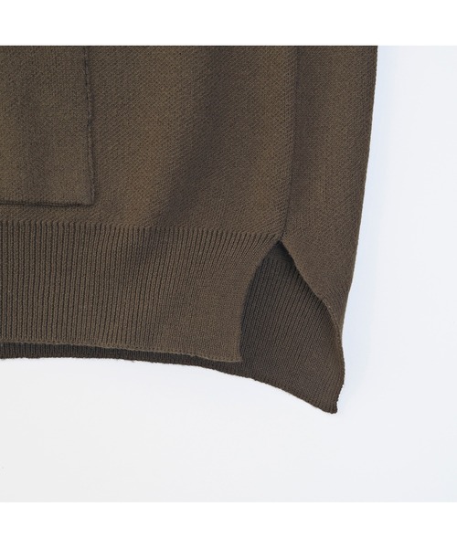VICTIM（ヴィクティム）の「VICTIM ヴィクティム / BIG KNIT VEST ビッグシルエットコットンニットベスト / VTM-23-V-028（ベスト・メンズ・グレイッシュベージュ/オリーブ/ブラック・MEDIUM/LARGE）」の7枚目の写真