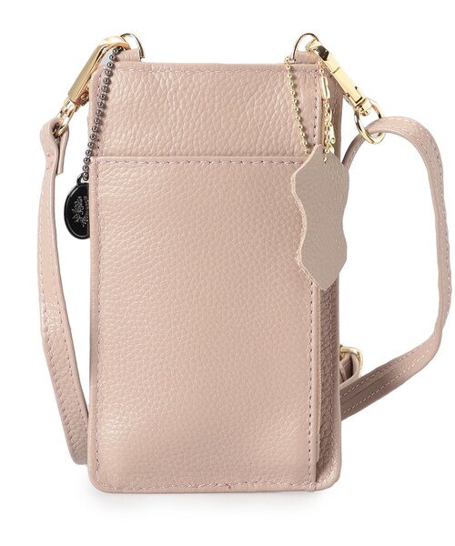LAURA ASHLEY(ローラアシュレイ)の「レザースマホショルダー(ショルダーバッグ・レディース・ブラック/ベビーピンク/グレー・00)」の6枚目の写真