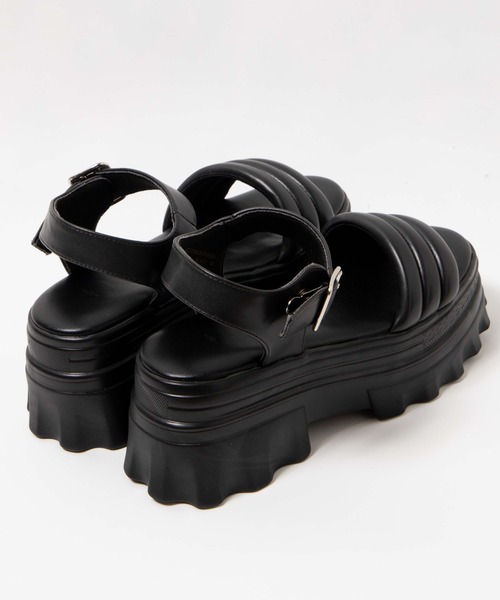 WEGO（ウィゴー）の「WEGO/ボリュームパデッドサンダル（サンダル・レディース・ホワイト/ブラック・MEDIUM/LARGE）」の10枚目の写真