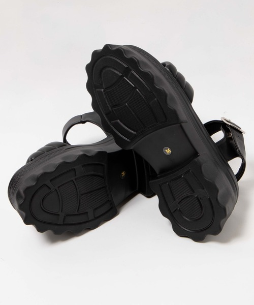 WEGO（ウィゴー）の「WEGO/ボリュームパデッドサンダル（サンダル・レディース・ホワイト/ブラック・MEDIUM/LARGE）」の11枚目の写真