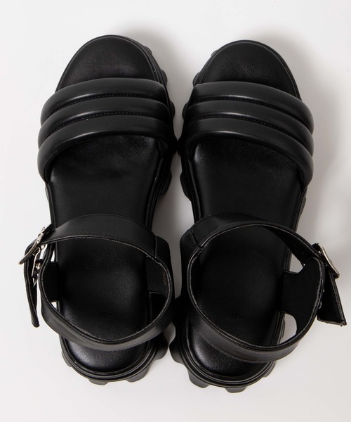 WEGO（ウィゴー）の「WEGO/ボリュームパデッドサンダル（サンダル・レディース・ホワイト/ブラック・MEDIUM/LARGE）」の12枚目の写真