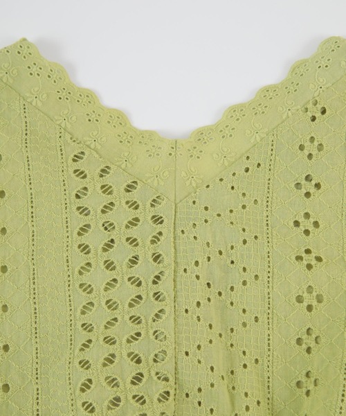 titivate（ティティベイト）の「前後2wayｺｯﾄﾝﾚｰｽﾌﾞﾗｳｽ（シャツ/ブラウス・レディース・ブラック/オフホワイト/ライトグリーン・FREE）」の22枚目の写真