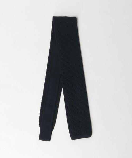 NICKY（ニッキー）の「＜Nicky＞6.5cm ニット ソリッド スクエア ネクタイ（ネクタイ・メンズ・ネイビー/ダークグレー/マスタード/ロイヤルブルー/ピンク/ダークグリーン・FREE）」の3枚目の写真