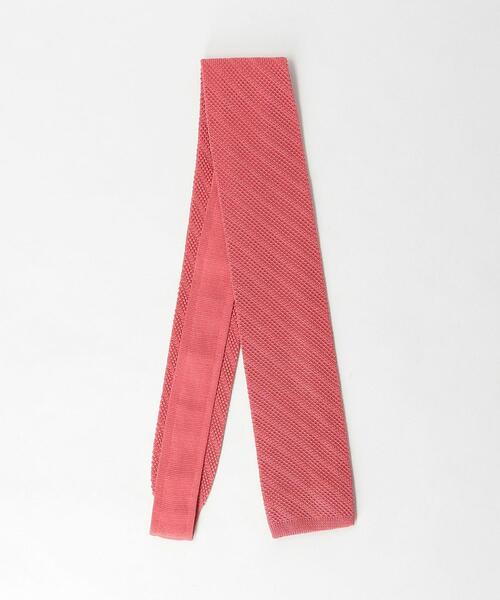 NICKY（ニッキー）の「＜Nicky＞6.5cm ニット ソリッド スクエア ネクタイ（ネクタイ・メンズ・ネイビー/ダークグレー/マスタード/ロイヤルブルー/ピンク/ダークグリーン・FREE）」の6枚目の写真