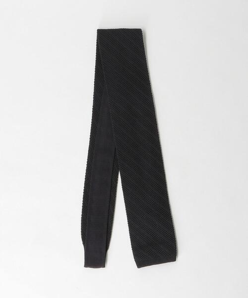NICKY（ニッキー）の「＜Nicky＞6.5cm ニット ソリッド スクエア ネクタイ（ネクタイ・メンズ・ネイビー/ダークグレー/マスタード/ロイヤルブルー/ピンク/ダークグリーン・FREE）」の2枚目の写真
