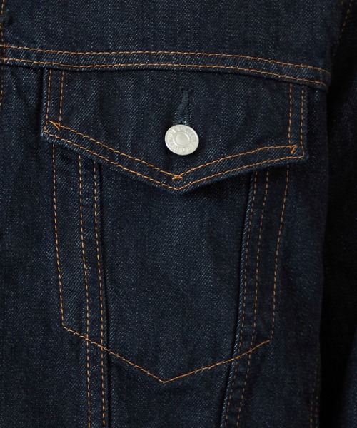 EDWIN（エドウィン）の「EDWIN エドウィン デニムジャケット ジージャン ブルゾン ユニセックス（デニムジャケット・メンズ・ブラック/ホワイト/ライトインディゴブルー/ブルー/インディゴブルー/ブラック系その他/ブルー系その他/ブラック系その他2・SMALL/MEDIUM/X-LARGE/LARGE）」の14枚目の写真