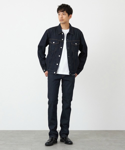 EDWIN（エドウィン）の「EDWIN エドウィン デニムジャケット ジージャン ブルゾン ユニセックス（デニムジャケット・メンズ・ブラック/ホワイト/ライトインディゴブルー/ブルー/インディゴブルー/ブラック系その他/ブルー系その他/ブラック系その他2・SMALL/MEDIUM/X-LARGE/LARGE）」の11枚目の写真