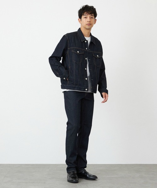 EDWIN（エドウィン）の「EDWIN エドウィン デニムジャケット ジージャン ブルゾン ユニセックス（デニムジャケット・メンズ・ブラック/ホワイト/ライトインディゴブルー/ブルー/インディゴブルー/ブラック系その他/ブルー系その他/ブラック系その他2・SMALL/MEDIUM/X-LARGE/LARGE）」の10枚目の写真