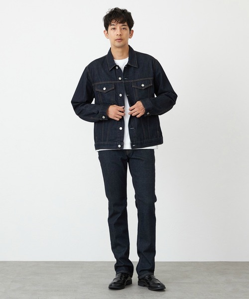 EDWIN（エドウィン）の「EDWIN エドウィン デニムジャケット ジージャン ブルゾン ユニセックス（デニムジャケット・メンズ・ブラック/ホワイト/ライトインディゴブルー/ブルー/インディゴブルー/ブラック系その他/ブルー系その他/ブラック系その他2・SMALL/MEDIUM/X-LARGE/LARGE）」の9枚目の写真