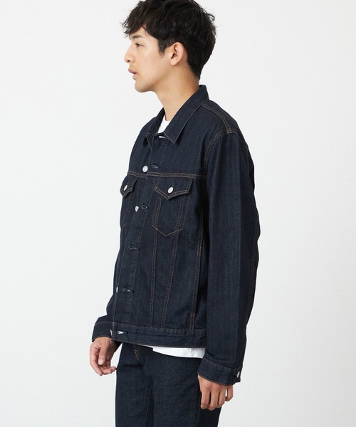 EDWIN（エドウィン）の「EDWIN エドウィン デニムジャケット ジージャン ブルゾン ユニセックス（デニムジャケット・メンズ・ブラック/ホワイト/ライトインディゴブルー/ブルー/インディゴブルー/ブラック系その他/ブルー系その他/ブラック系その他2・SMALL/MEDIUM/X-LARGE/LARGE）」の18枚目の写真