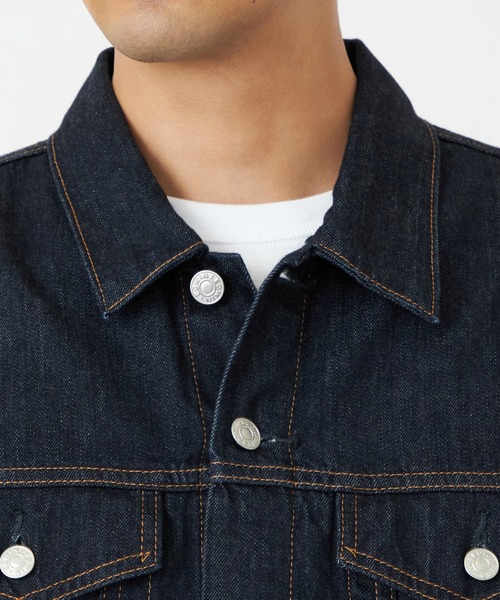 EDWIN（エドウィン）の「EDWIN エドウィン デニムジャケット ジージャン ブルゾン ユニセックス（デニムジャケット・メンズ・ブラック/ホワイト/ライトインディゴブルー/ブルー/インディゴブルー/ブラック系その他/ブルー系その他/ブラック系その他2・SMALL/MEDIUM/X-LARGE/LARGE）」の15枚目の写真