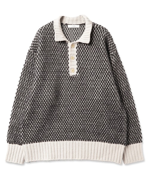 Jieda(ジエダ)の「POPCORN SKIPPER KNIT(ニット/セーター・メンズ・ホワイト/グリーン/グレー・1/2)」の14枚目の写真