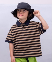 BIG FIELD | ボーダーワイドポロシャツ(90～150cm)(Tシャツ/カットソー)