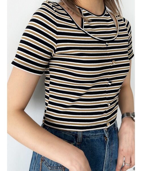 EMODA(エモダ)の「レイヤードホルタートップス(Tシャツ/カットソー・レディース・ブラック/ブルー/その他/その他1・FREE)」の13枚目の写真