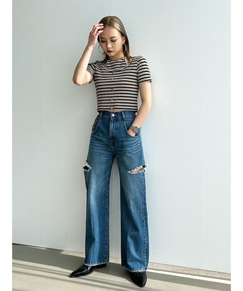 EMODA(エモダ)の「レイヤードホルタートップス(Tシャツ/カットソー・レディース・ブラック/ブルー/その他/その他1・FREE)」の14枚目の写真