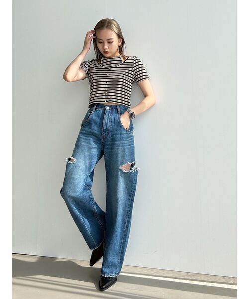 EMODA(エモダ)の「レイヤードホルタートップス(Tシャツ/カットソー・レディース・ブラック/ブルー/その他/その他1・FREE)」の15枚目の写真