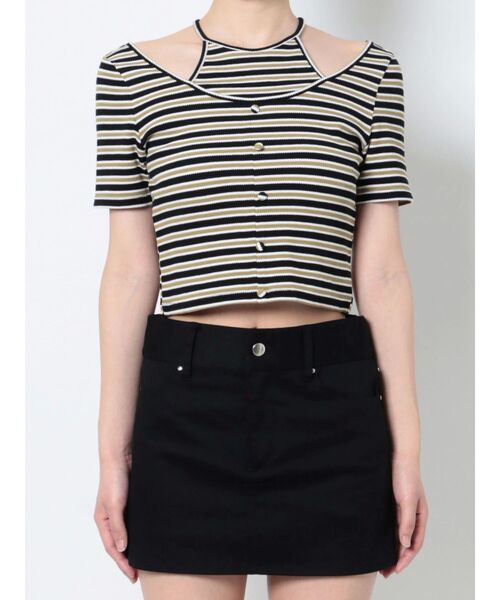 EMODA(エモダ)の「レイヤードホルタートップス(Tシャツ/カットソー・レディース・ブラック/ブルー/その他/その他1・FREE)」の7枚目の写真