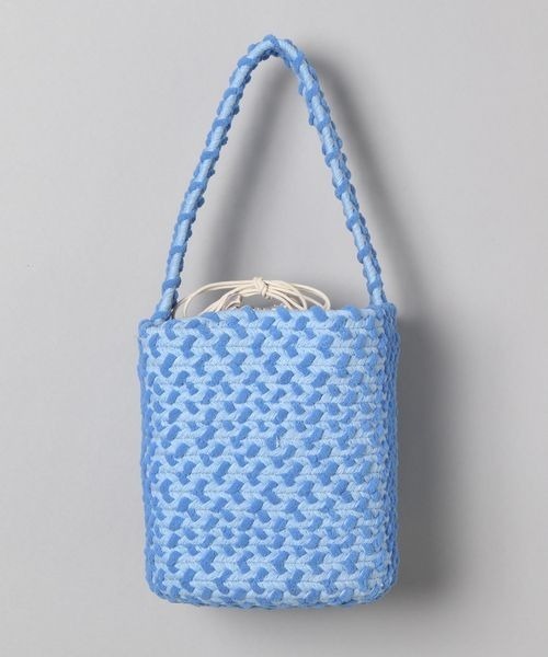 JEANASIS（ジーナシス）の「ブレードアミバケツBAG/190694（ハンドバッグ・レディース・オレンジ/ブルー・FREE）」の4枚目の写真