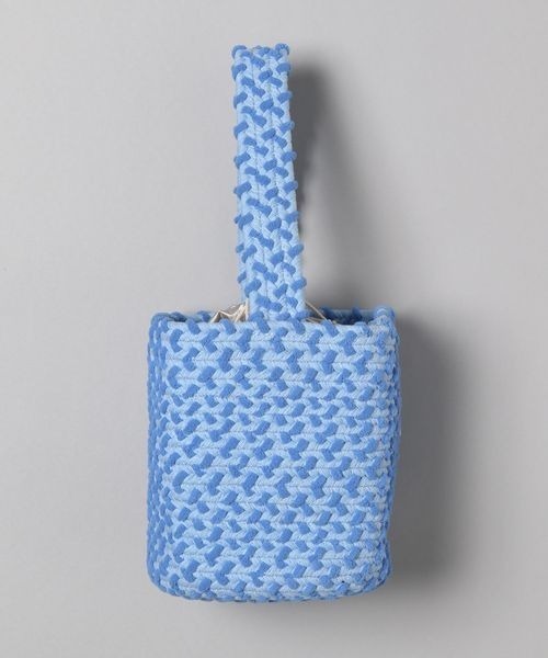 JEANASIS（ジーナシス）の「ブレードアミバケツBAG/190694（ハンドバッグ・レディース・オレンジ/ブルー・FREE）」の5枚目の写真