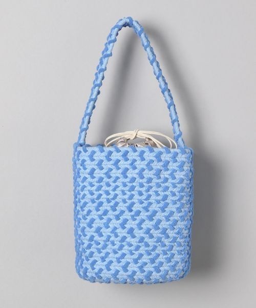 JEANASIS（ジーナシス）の「ブレードアミバケツBAG/190694（ハンドバッグ・レディース・オレンジ/ブルー・FREE）」の6枚目の写真