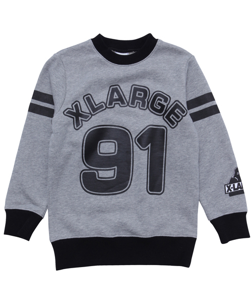 XLARGE KIDS（エクストララージキッズ）の「CREWNECK COLLEGE LOGO（スウェット・キッズ・ブラック/アッシュ/ブルー・8T/5T/4T/6T/7T）」の2枚目の写真