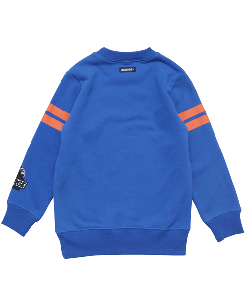 XLARGE KIDS（エクストララージキッズ）の「CREWNECK COLLEGE LOGO（スウェット・キッズ・ブラック/アッシュ/ブルー・8T/5T/4T/6T/7T）」の5枚目の写真