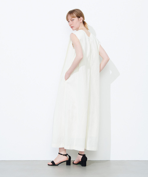 N.O.R.C(ノーク)の「LINEN RAYONワンピース(ワンピース・レディース・ピンク/オフホワイト/ブラック・S/M)」の9枚目の写真