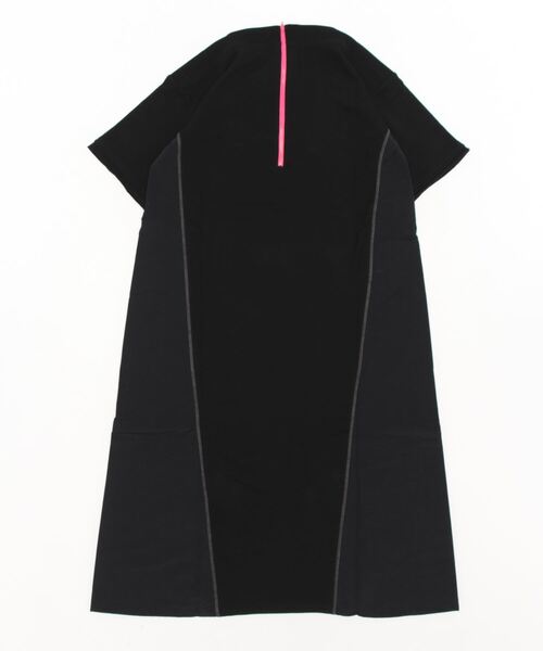 Q（キュー）の「ウラケドッキングワンピ（ワンピース・レディース・ブラック/チャコールグレー・MEDIUM）」の5枚目の写真