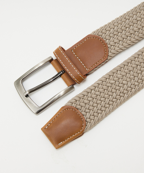 MEN'S MELROSE(メンズメルローズ)の「ゴムメッシュベルト(ベルト・メンズ・ベージュ/ブラウン/ブラック・9)」の6枚目の写真