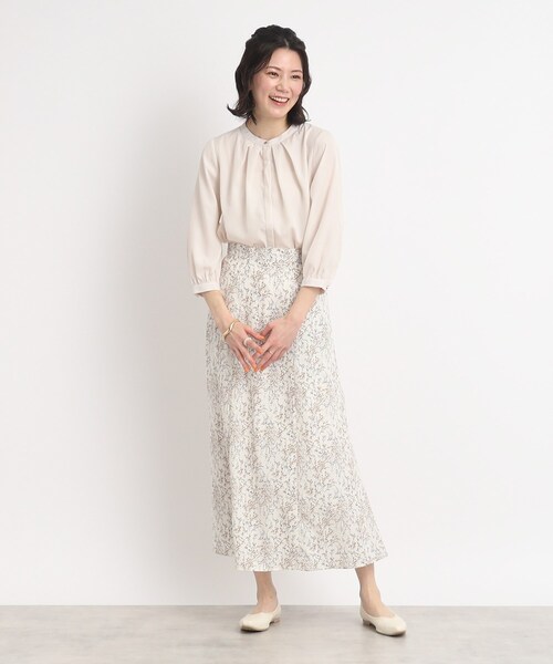 DRESKIP(ドレスキップ)の「◆レディな気分高まる!前釦スタンドカラーブラウス(シャツ/ブラウス・レディース・オフホワイト/ライトグリーン/ホワイト系3/ブラック系・02/03/04)」の21枚目の写真