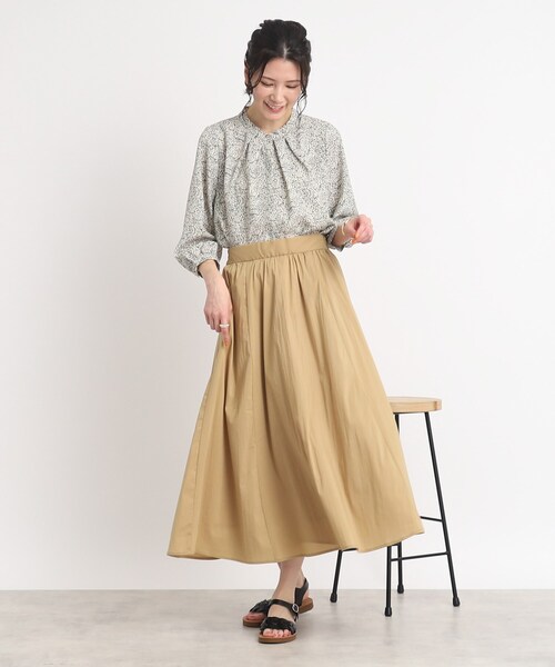 DRESKIP(ドレスキップ)の「◆レディな気分高まる!前釦スタンドカラーブラウス(シャツ/ブラウス・レディース・オフホワイト/ライトグリーン/ホワイト系3/ブラック系・02/03/04)」の18枚目の写真