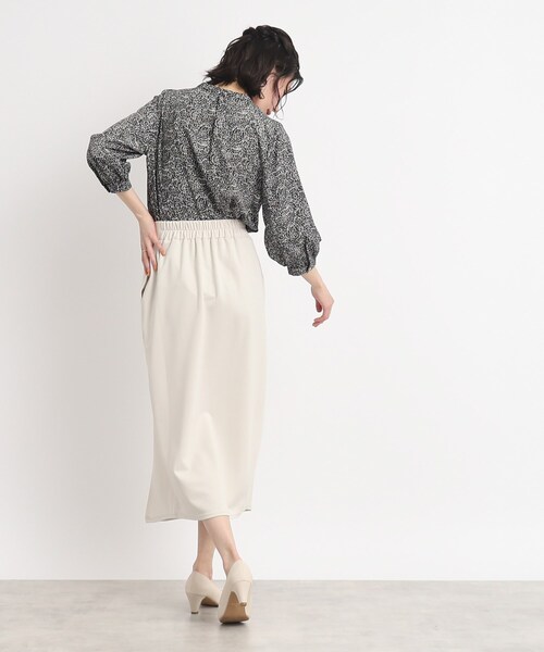 DRESKIP(ドレスキップ)の「◆レディな気分高まる!前釦スタンドカラーブラウス(シャツ/ブラウス・レディース・オフホワイト/ライトグリーン/ホワイト系3/ブラック系・02/03/04)」の19枚目の写真