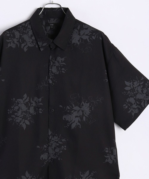 WESTSEA(ウエストシー)の「ルーズサイズ とろみシャツ 花柄 半袖シャツ(シャツ/ブラウス・メンズ・ベージュ/ブラック系その他2/ブラック/ブラック系その他3/ブラック系その他/ホワイト系その他/グレー/アイボリー/ブラック系その他4/ホワイト/ホワイト系その他2/ホワイト系その他3/ベージュ系その他/ブラック系その他5/ブラック系その他6/ブラック系その他7/ブラック系・L/M)」の14枚目の写真