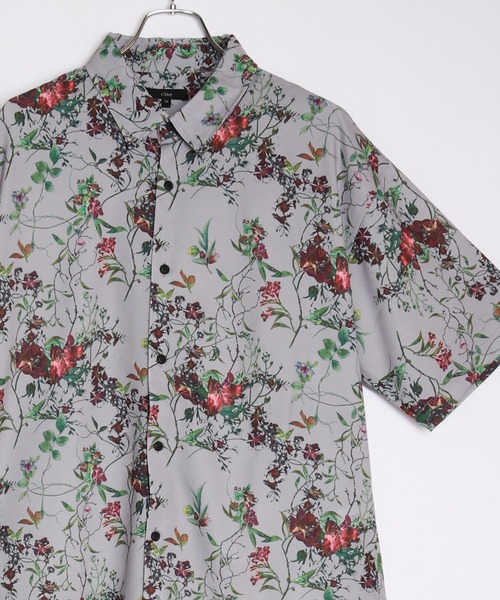 WESTSEA(ウエストシー)の「ルーズサイズ とろみシャツ 花柄 半袖シャツ(シャツ/ブラウス・メンズ・ベージュ/ブラック系その他2/ブラック/ブラック系その他3/ブラック系その他/ホワイト系その他/グレー/アイボリー/ブラック系その他4/ホワイト/ホワイト系その他2/ホワイト系その他3/ベージュ系その他/ブラック系その他5/ブラック系その他6/ブラック系その他7/ブラック系・L/M)」の15枚目の写真
