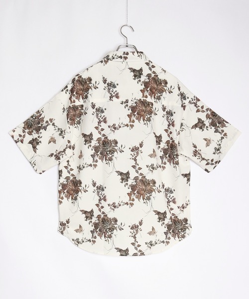 WESTSEA(ウエストシー)の「ルーズサイズ とろみシャツ 花柄 半袖シャツ(シャツ/ブラウス・メンズ・ベージュ/ブラック系その他2/ブラック/ブラック系その他3/ブラック系その他/ホワイト系その他/グレー/アイボリー/ブラック系その他4/ホワイト/ホワイト系その他2/ホワイト系その他3/ベージュ系その他/ブラック系その他5/ブラック系その他6/ブラック系その他7/ブラック系・L/M)」の20枚目の写真